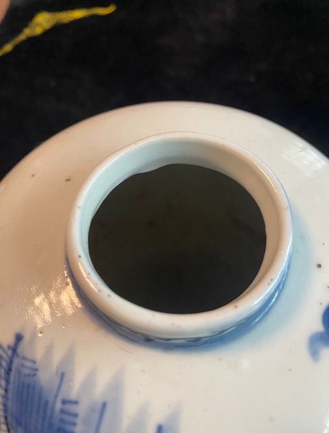 古玩陶瓷青花人物故事罐真品鑒賞圖