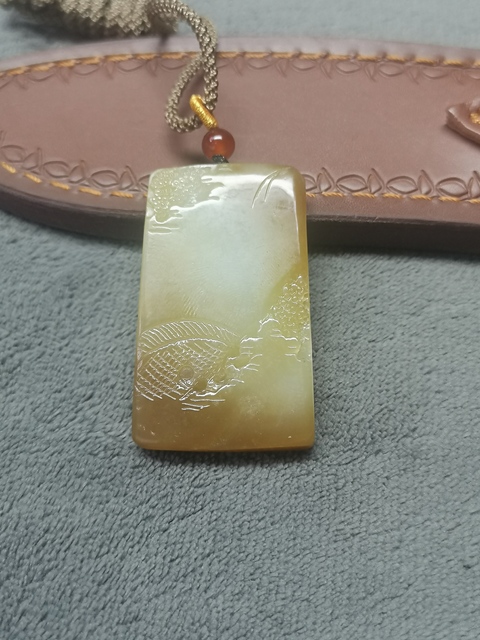 古玩玉器和田玉牌真品鑒賞圖
