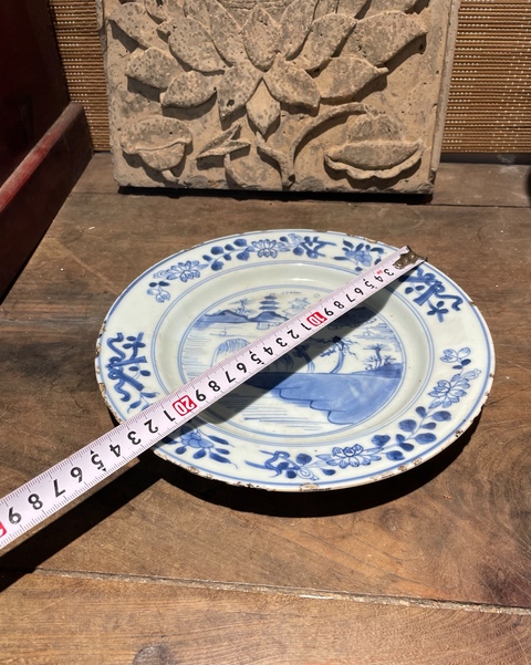 古玩陶瓷青花盤真品鑒賞圖