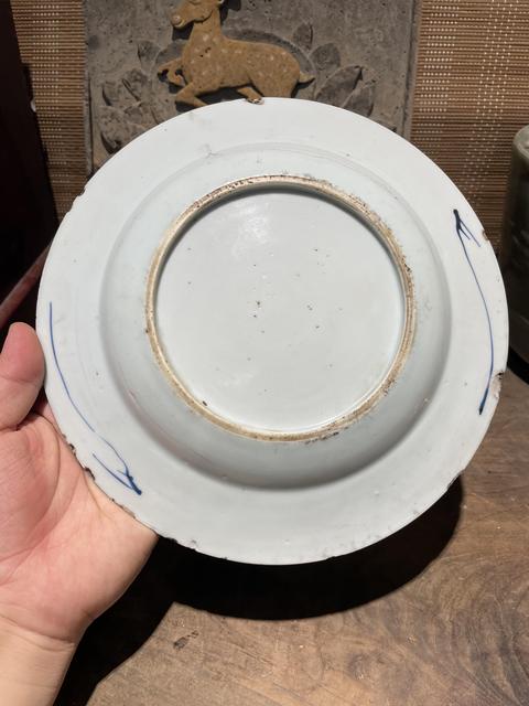 古玩陶瓷青花盤真品鑒賞圖