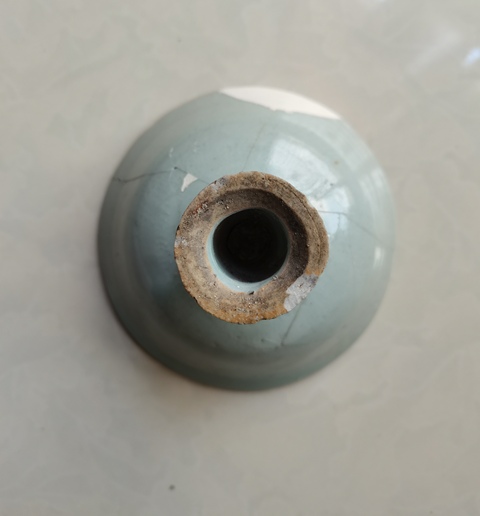 古玩陶瓷青白釉高足杯真品鑒賞圖