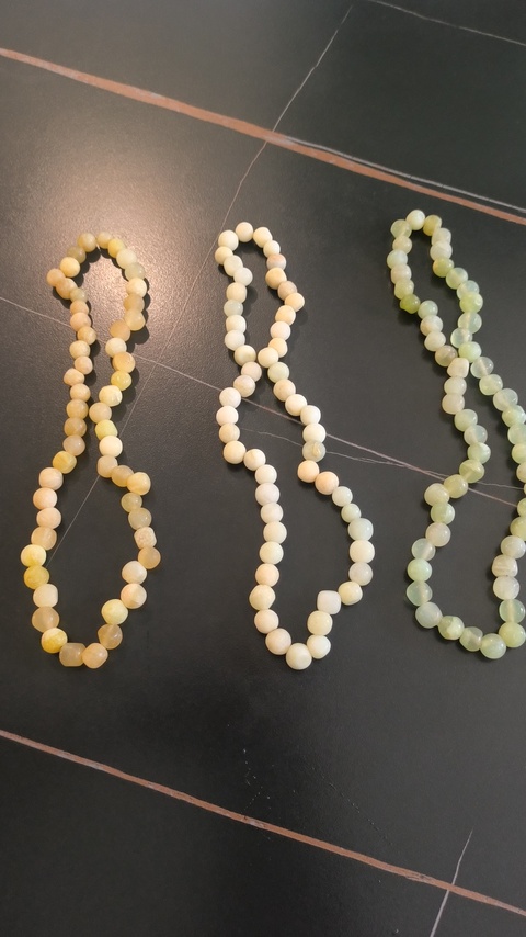 古玩玉器岫玉珠真品鑒賞圖