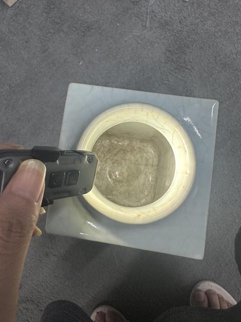 古玩陶瓷清同治 仿官釉琮瓶真品鑒賞圖