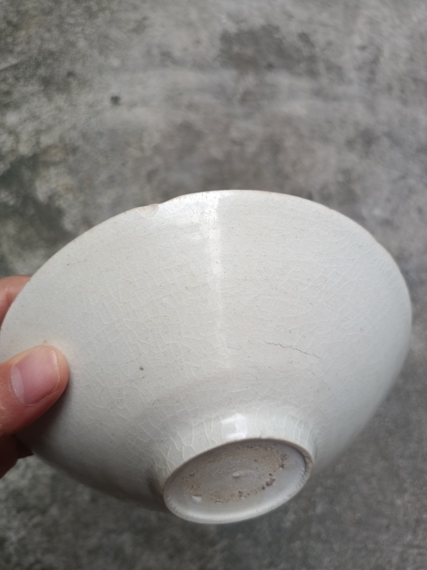古玩陶瓷湖田窯青白釉針挑工葵口碗真品鑒賞圖