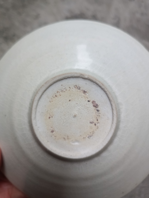 古玩陶瓷湖田窯青白釉針挑工葵口碗真品鑒賞圖