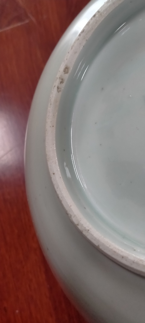 古玩陶瓷鳳紋青花盤真品鑒賞圖