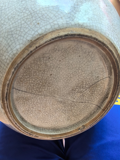 古玩陶瓷哥釉水呈真品鑒賞圖
