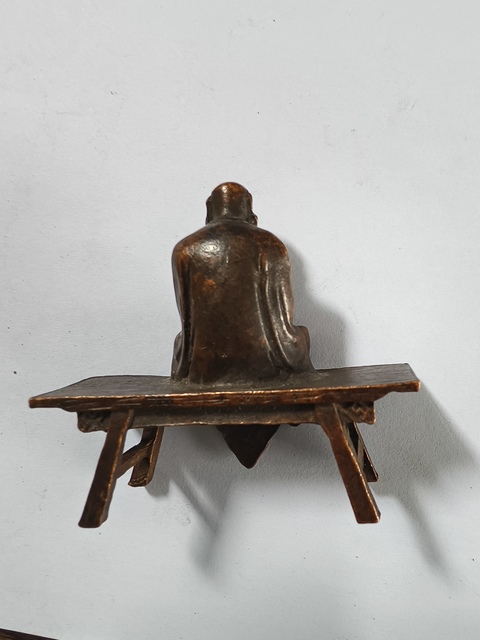 古玩銅器銅達摩真品鑒賞圖