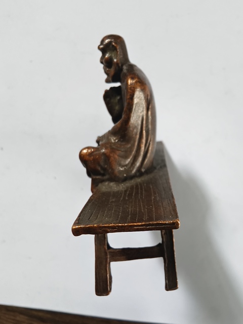 古玩銅器銅達摩真品鑒賞圖