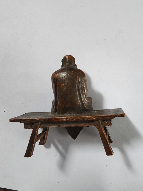 古玩銅器銅達摩真品鑒賞圖