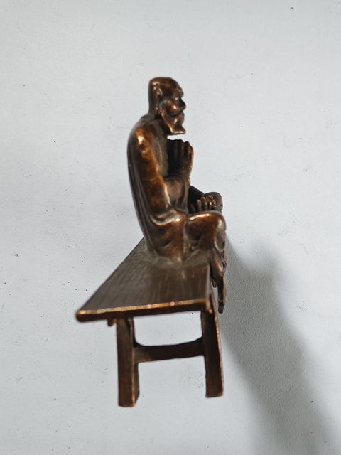 古玩銅器銅達摩真品鑒賞圖