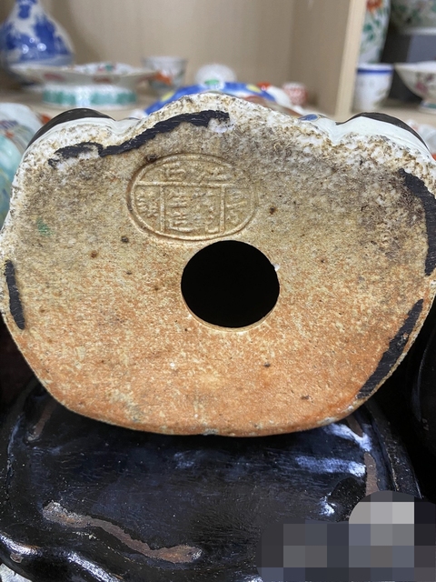 古玩陶瓷粉彩福祿壽瓷塑一組真品鑒賞圖
