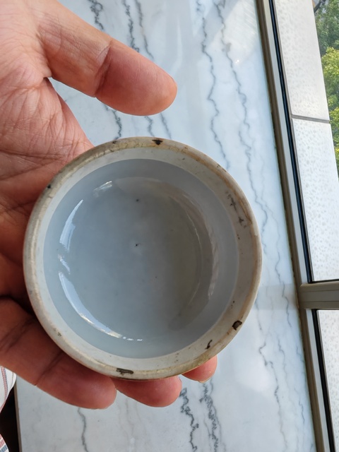 古玩陶瓷淺絳花鳥溫酒蓋罐真品鑒賞圖