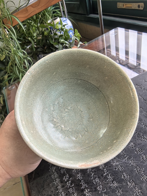古玩陶瓷龍泉青瓷高足杯真品鑒賞圖