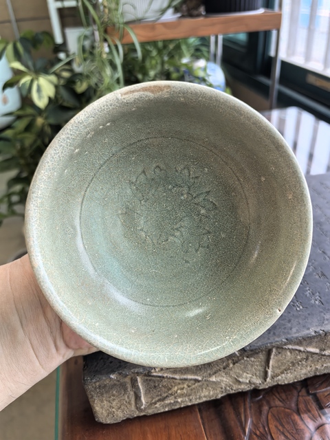 古玩陶瓷龍泉青瓷高足杯真品鑒賞圖