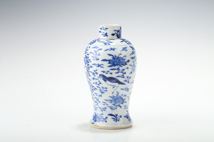 古玩陶瓷光緒·青花花鳥紋雞腿瓶真品鑒賞圖