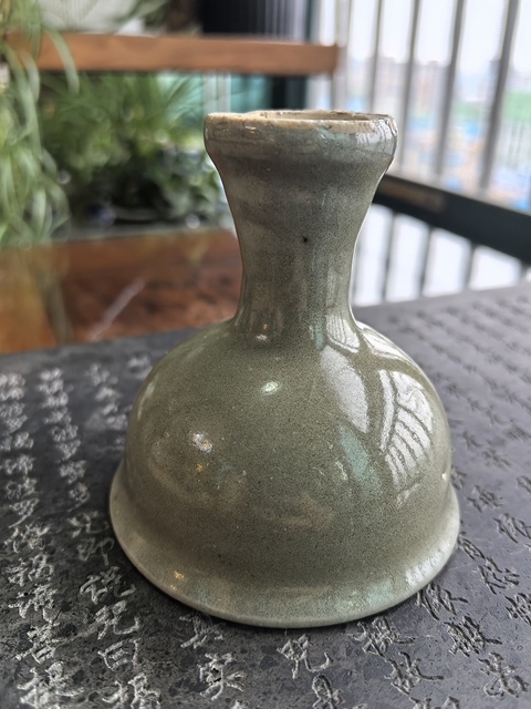 古玩陶瓷龍泉青瓷高足杯真品鑒賞圖