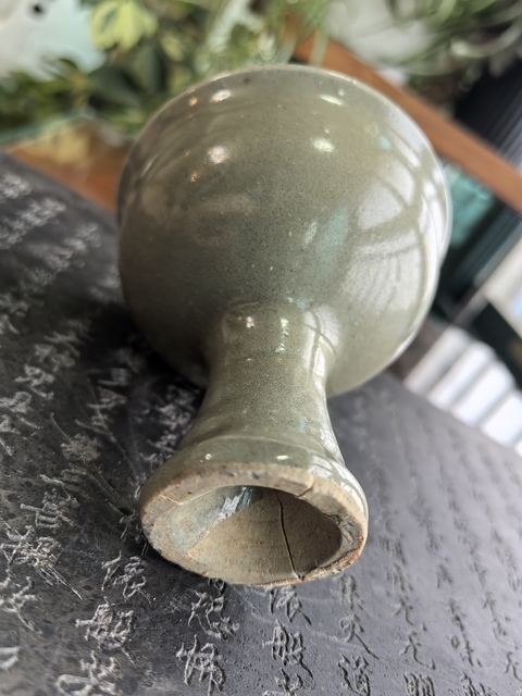 古玩陶瓷龍泉青瓷高足杯真品鑒賞圖