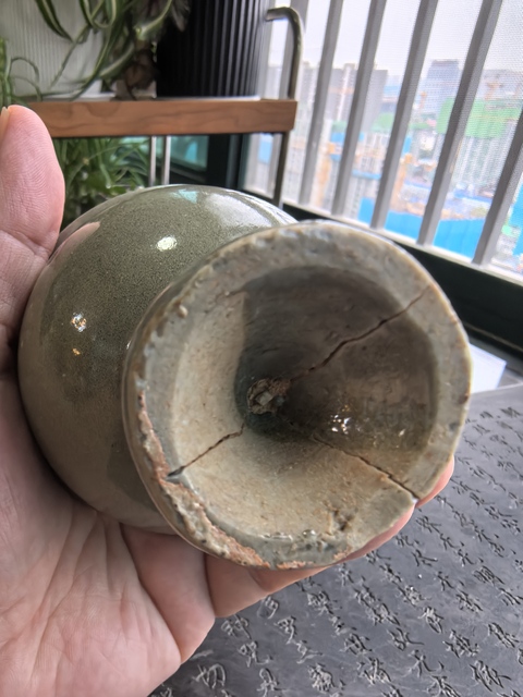 古玩陶瓷龍泉青瓷高足杯真品鑒賞圖