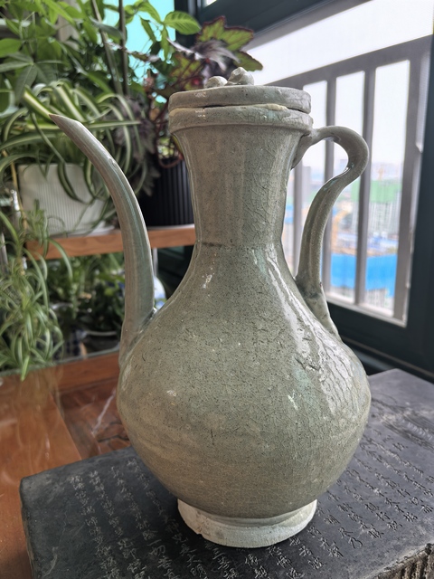 古玩陶瓷青釉執(zhí)壺真品鑒賞圖