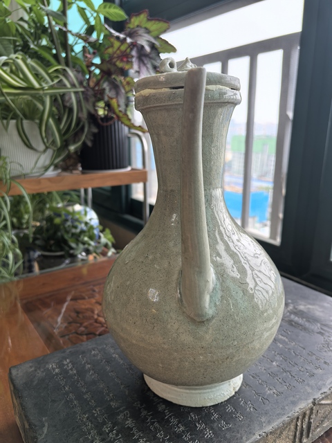 古玩陶瓷青釉執(zhí)壺真品鑒賞圖