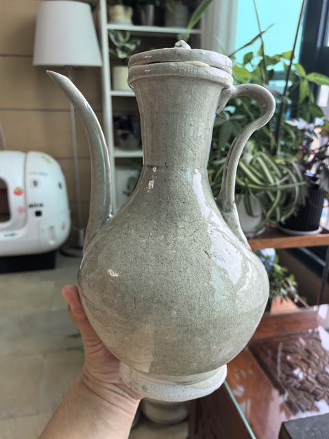 古玩陶瓷青釉執(zhí)壺真品鑒賞圖