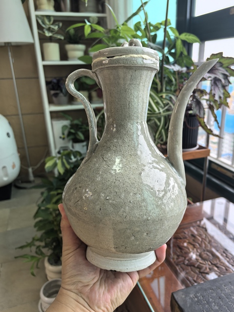 古玩陶瓷青釉執(zhí)壺真品鑒賞圖