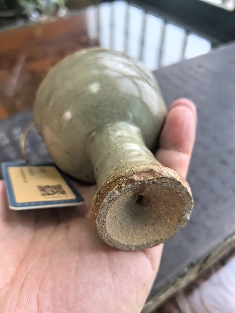 古玩陶瓷龍泉青瓷高足杯真品鑒賞圖