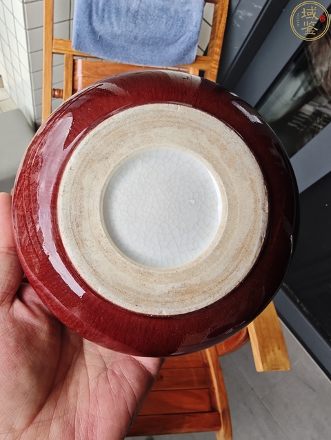 古玩陶瓷創(chuàng)匯·紅釉筆洗 真品鑒賞圖