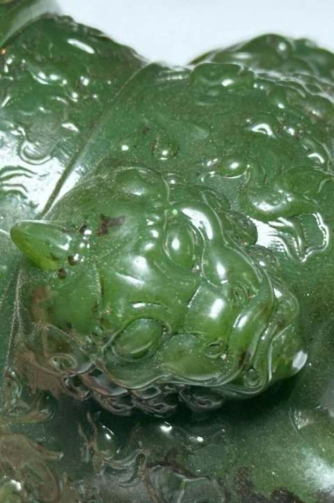 古玩玉器碧玉香爐真品鑒賞圖