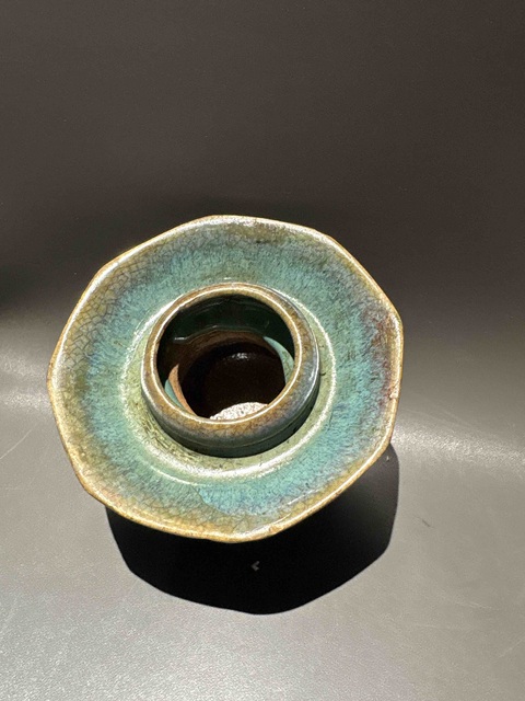 古玩陶瓷鈞釉渣斗真品鑒賞圖