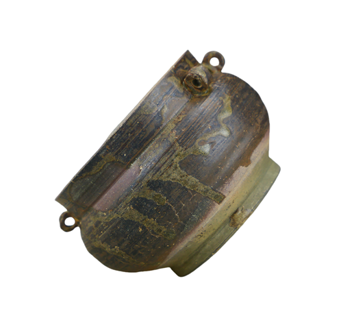 古玩陶瓷吉州窯灑花釉四系茶入真品鑒賞圖