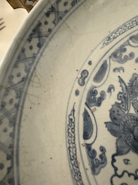 古玩陶瓷青花盤真品鑒賞圖