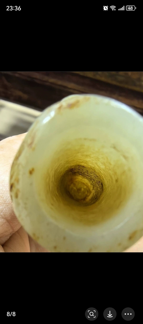古玩陶瓷和田玉翎管真品鑒賞圖
