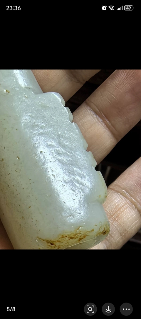 古玩陶瓷和田玉翎管真品鑒賞圖