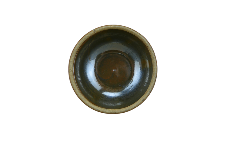 古玩陶瓷窯變黑釉茶盞真品鑒賞圖