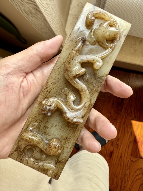古玩玉器仿古做舊玉鎮真品鑒賞圖
