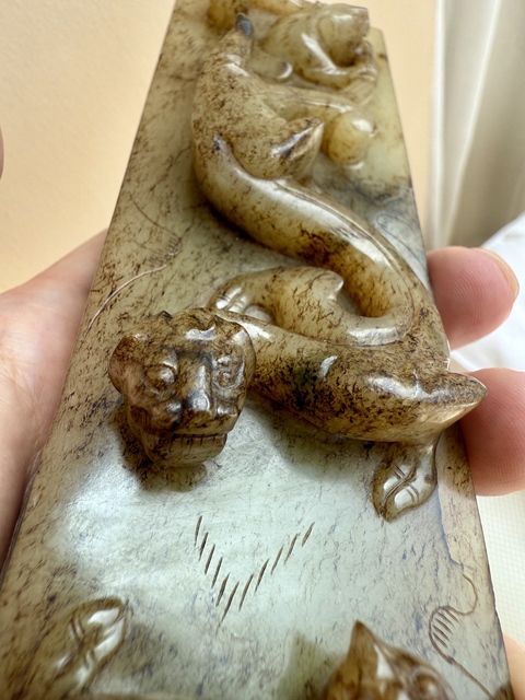 古玩玉器仿古做舊玉鎮真品鑒賞圖