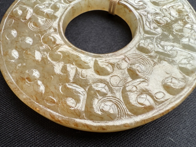 古玩玉器仿古玉璧真品鑒賞圖
