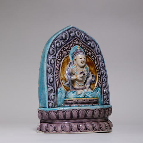 古玩陶瓷琺華彩擦擦佛造像真品鑒賞圖