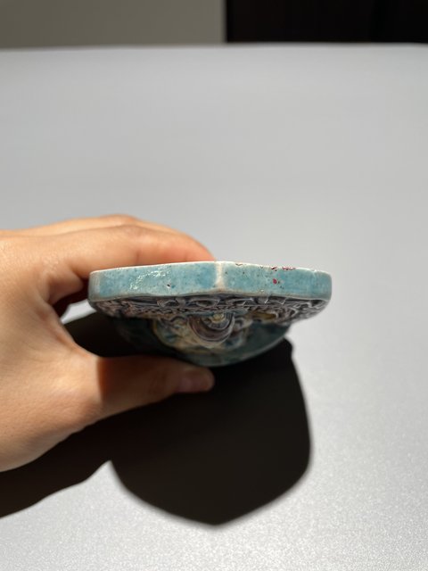 古玩陶瓷琺華彩擦擦佛造像真品鑒賞圖