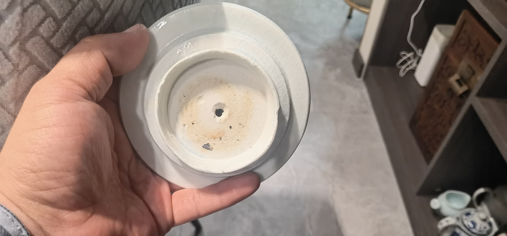 古玩陶瓷青白釉盞和托真品鑒賞圖