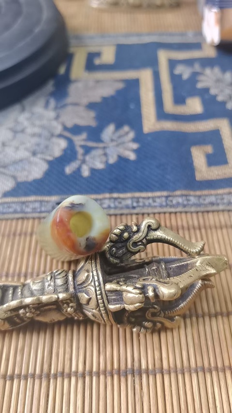 古玩玉器玉勒子真品鑒賞圖