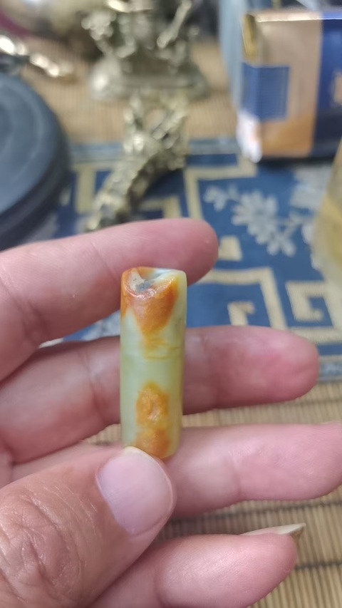 古玩玉器玉勒子真品鑒賞圖