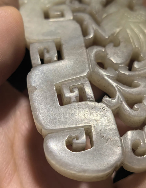 古玩玉器玉龍鳳佩真品鑒賞圖
