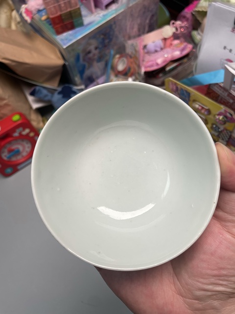古玩陶瓷晚清青花茶碗真品鑒賞圖