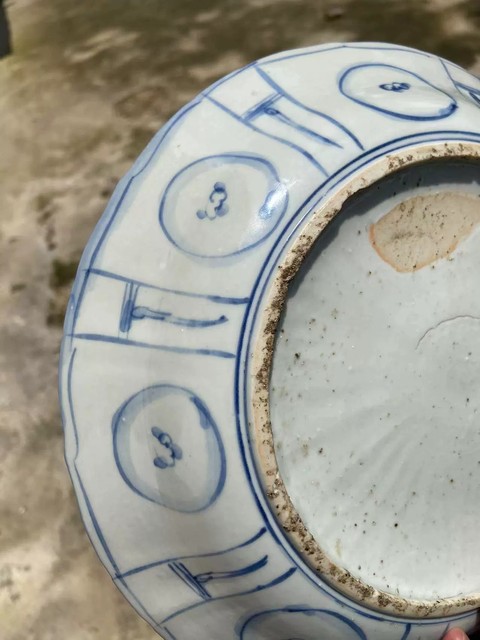古玩陶瓷克拉克青花盤真品鑒賞圖