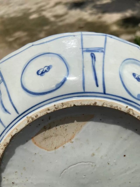古玩陶瓷克拉克青花盤真品鑒賞圖
