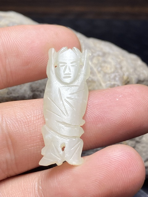 古玩玉器和田玉雕“人物花片”真品鑒賞圖