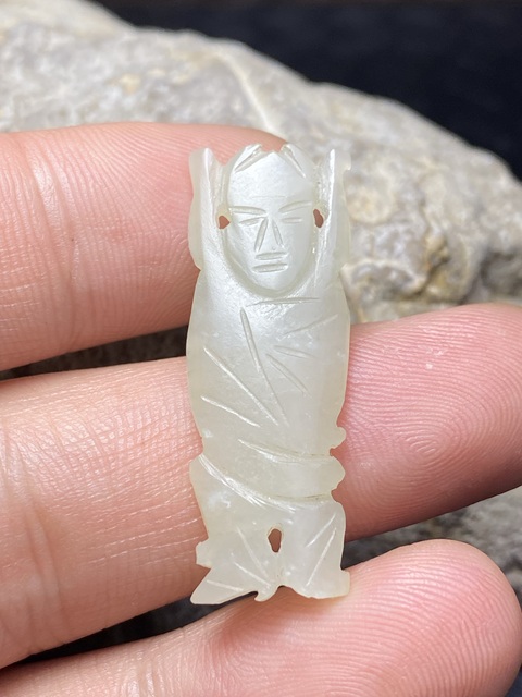 古玩玉器和田玉雕“人物花片”真品鑒賞圖
